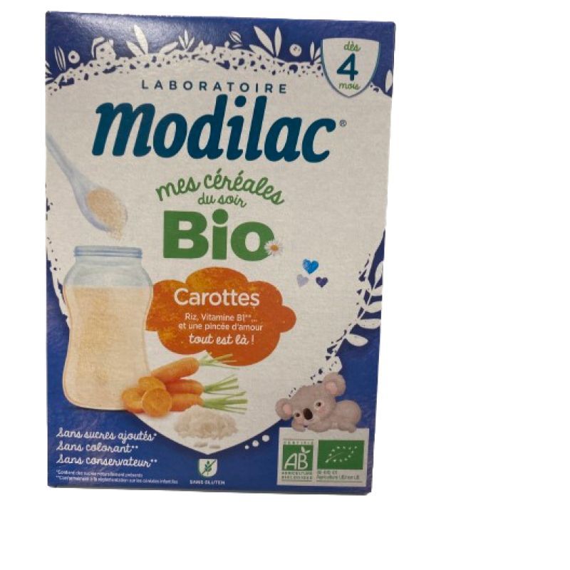 Modilac Mes Céréales Bio Carottes Dès 4mois