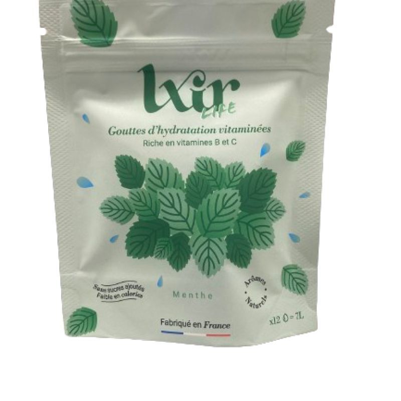 Lxir Life Gouttes d'Hydratation Vitaminées Gout Menthe Sans Sucres 12 comprimés