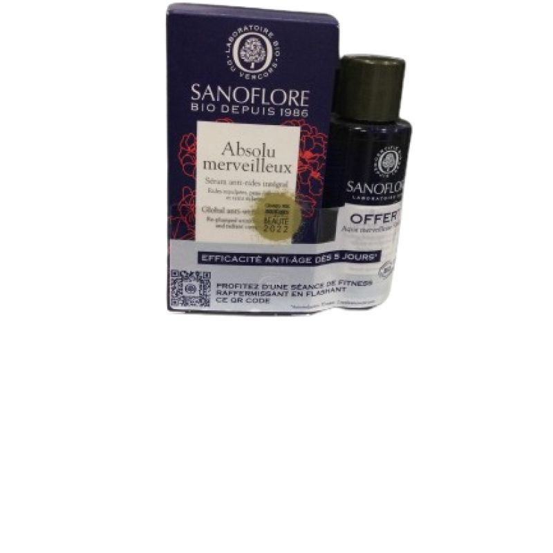 Sanoflore absolu merveilleux serum+peeling offert