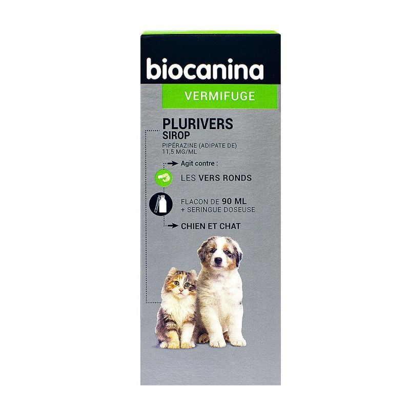 Biocanina - Plurivers vermifuge sirop 90mL