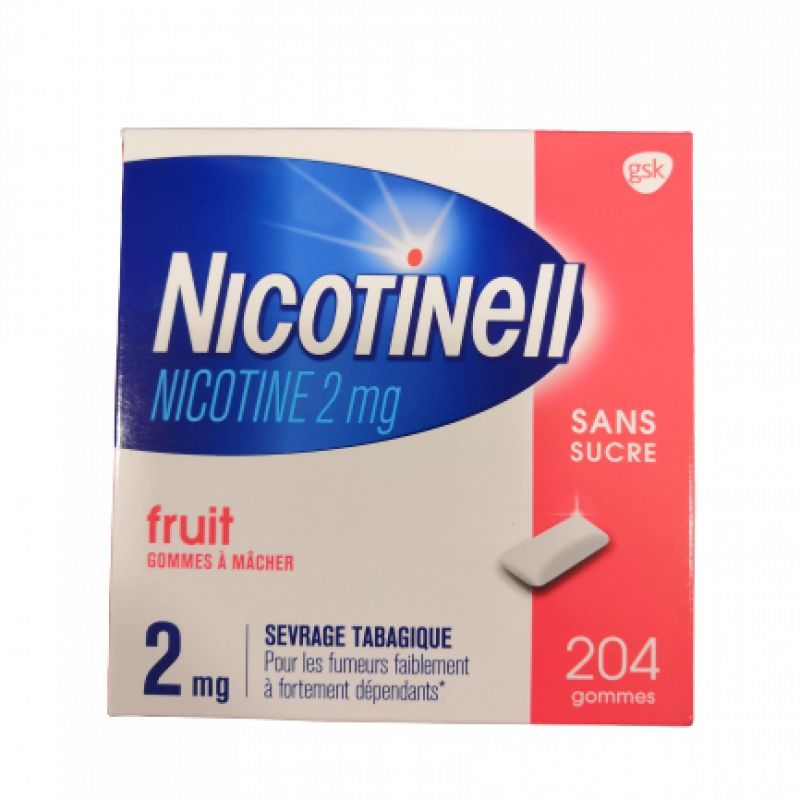 Nicotinell 2mg Gomme Fruit S/s