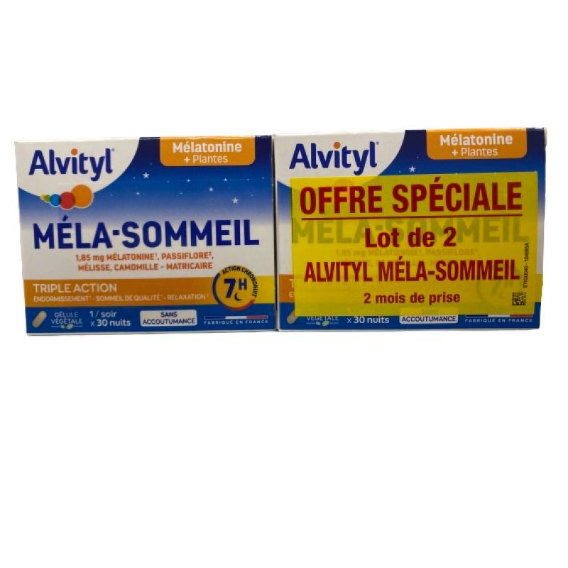 Alvityl Méla-Sommeil triple action lot de 2