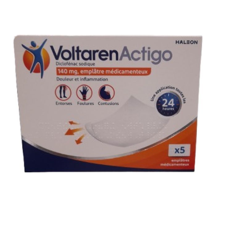 Voltarenplast 140 mg Emplatre x5