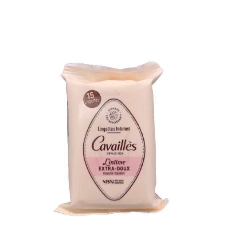 Roge Cavaillès - Lingettes intimes - L'intime extra doux x15