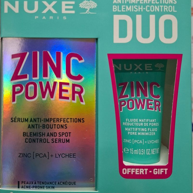 Nuxe Duo Zinc Power Serum Anti-Imperfection + Fluide Matifiant