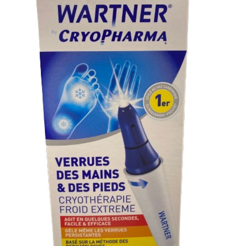 Wartner Cryopharma Cerrues des mains et des pieds