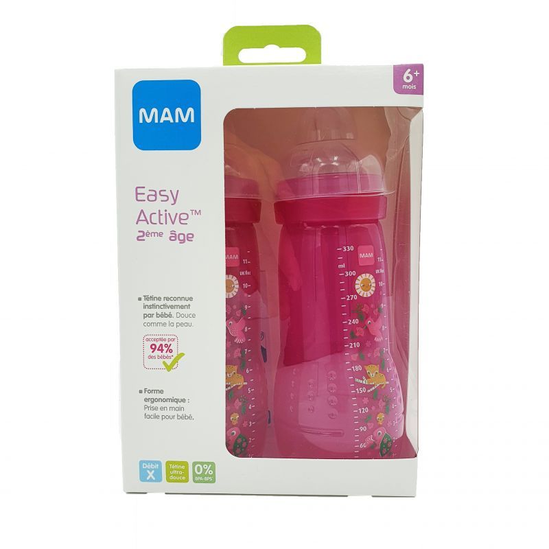 Biberon Mam 2 âge Cirque Fille - 330ml