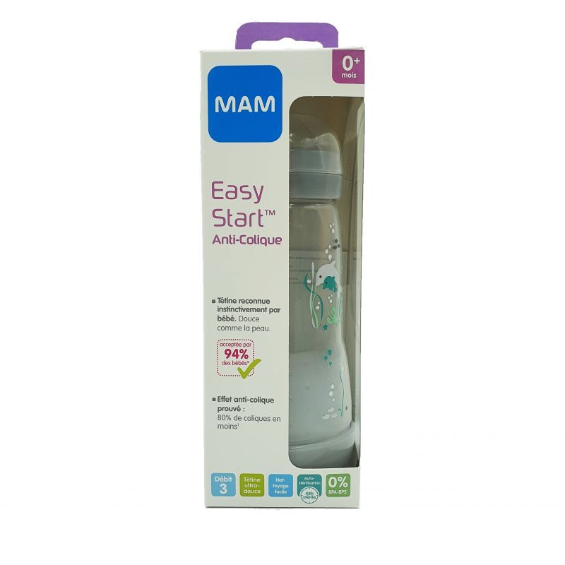 Biberon Mam Easy Start Anti-Colique Unisexe Débit 3