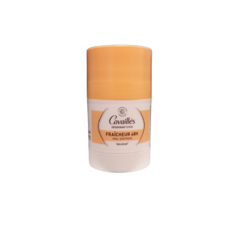 cavaillès Déodorant Fraîcheur sans alcool 48H Miel Stick, 50g