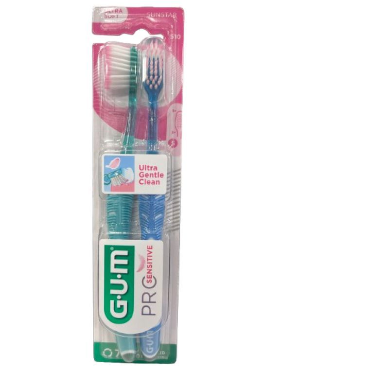Lot de 2 brosse a dents Gum Pro Sensitive Ultra Soft