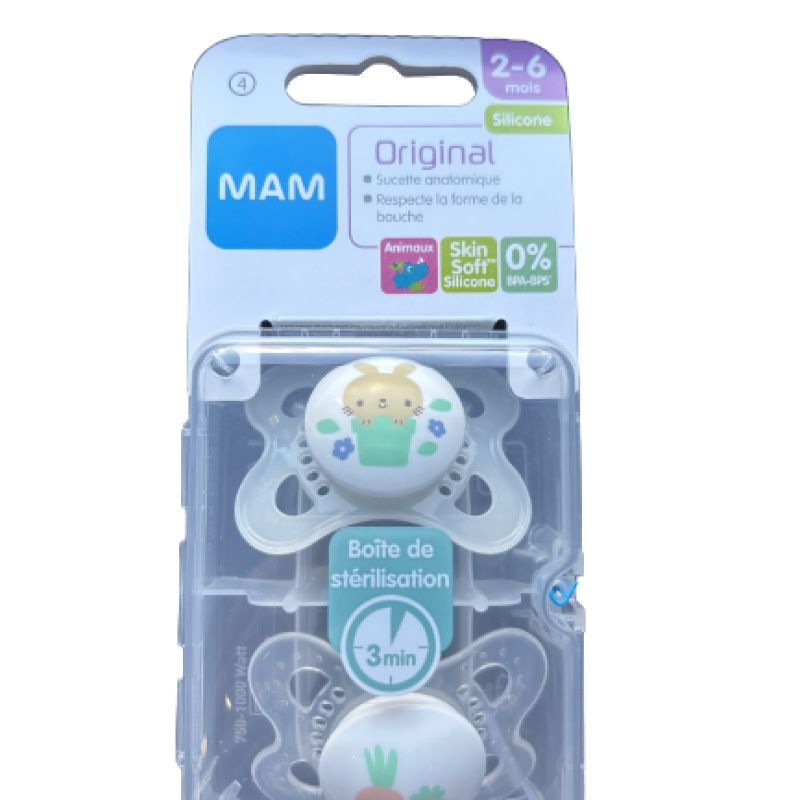 Sucette MAM Anat Silicone 2-6mois