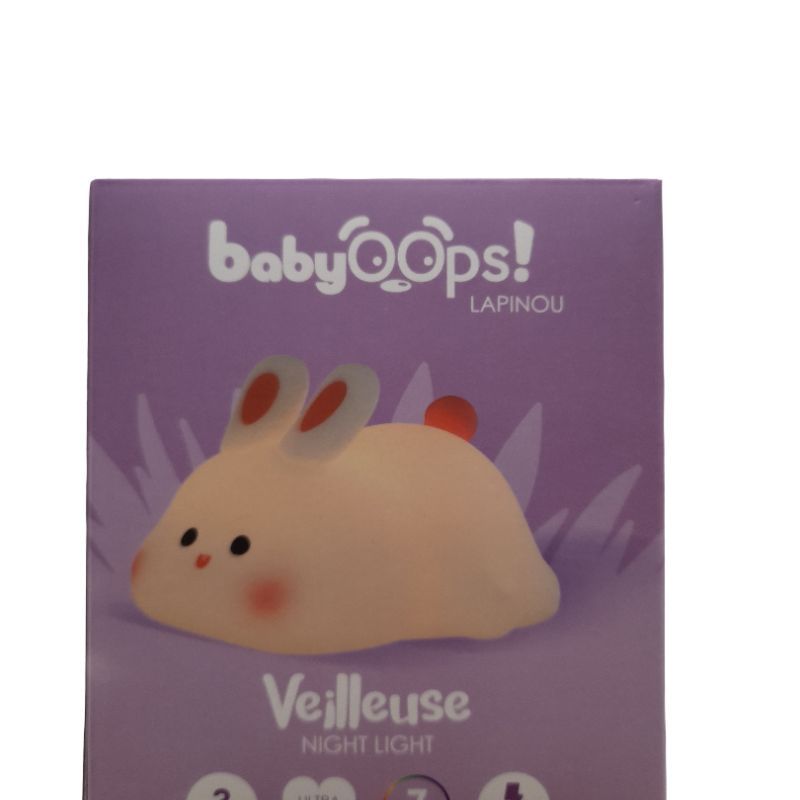 Veilleuse Lapinou BabyOOps! Rechargeable - Ultra Soft