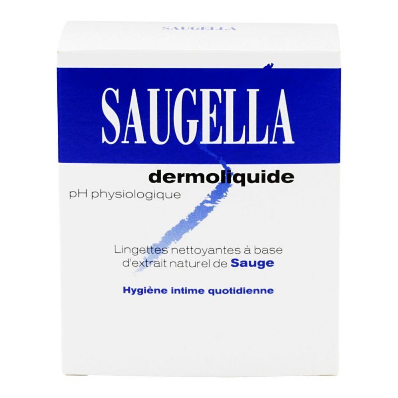 Saugella Dermoliquide 10 lingettes nettoyantes